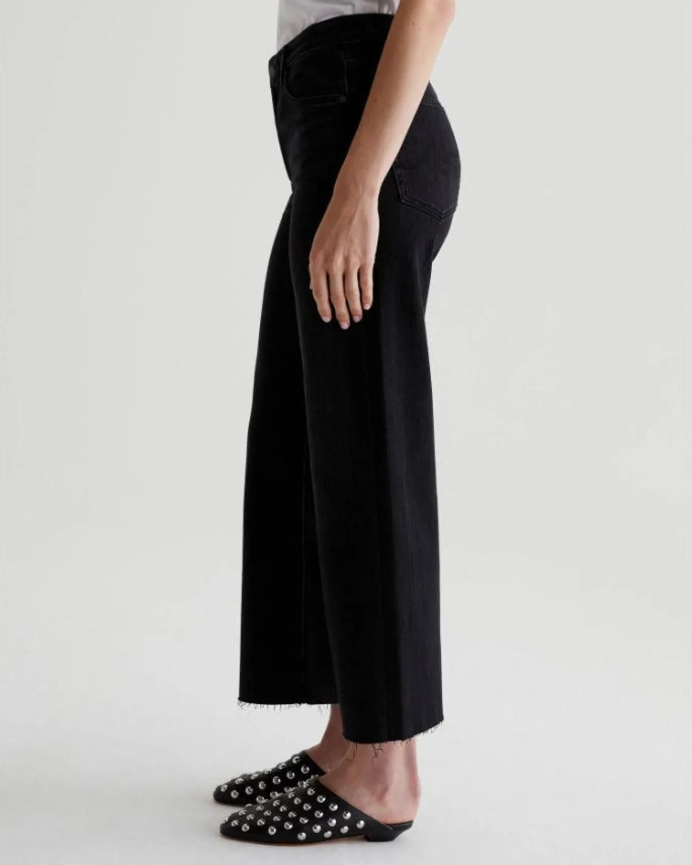 Adriano Goldschmied Jeans Saige Wide Leg Cropped Jeans Glasgow