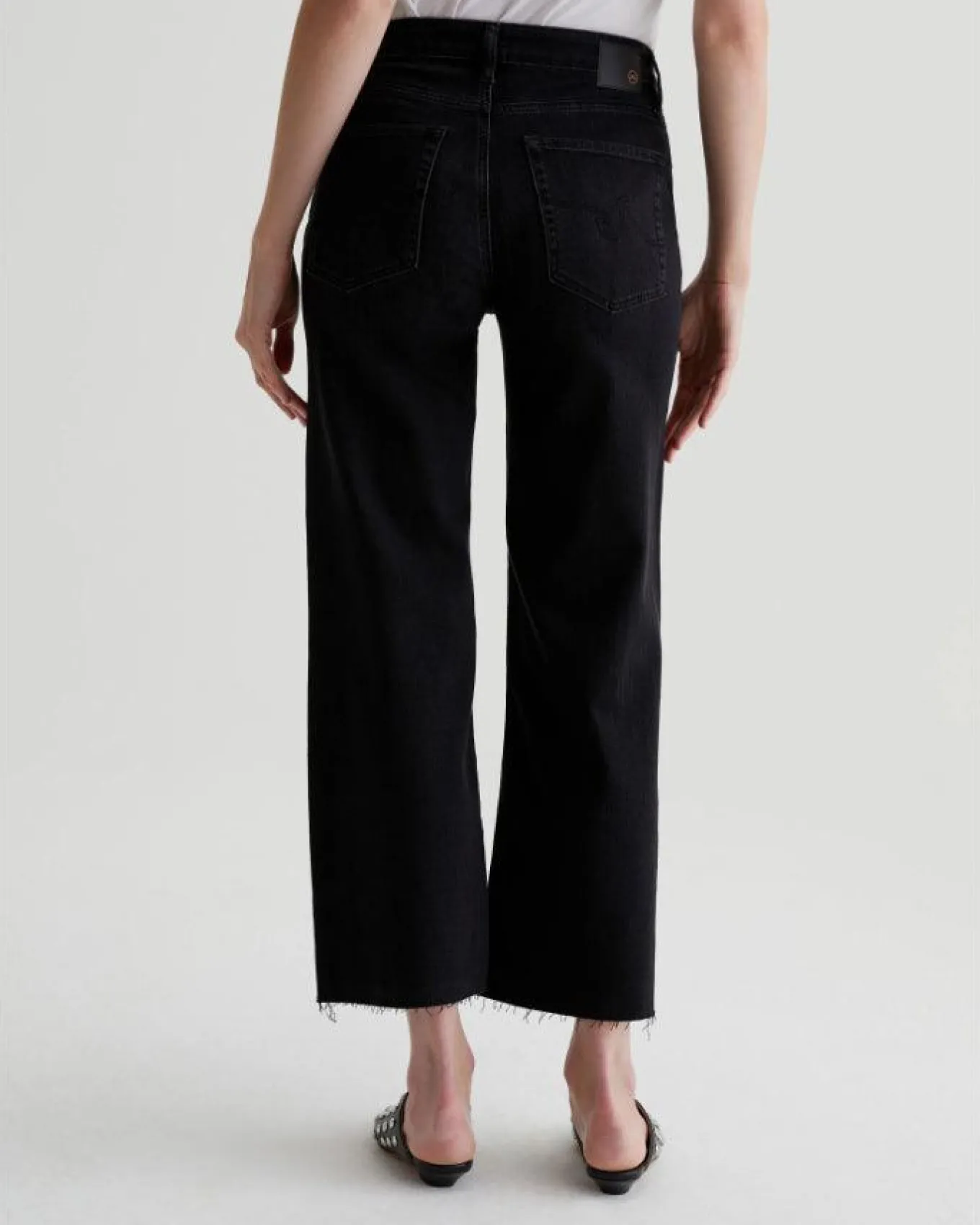 Adriano Goldschmied Jeans Saige Wide Leg Cropped Jeans Glasgow