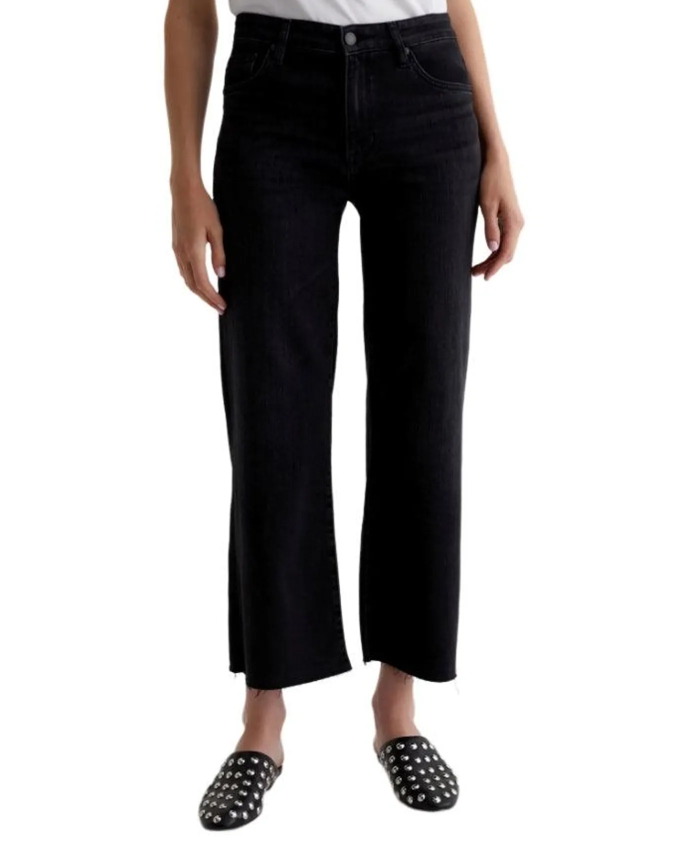 Adriano Goldschmied Jeans Saige Wide Leg Cropped Jeans Glasgow