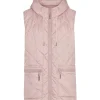Aerial04 Quilted Hooded Hip Length Vest