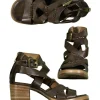 AS98 Criss Cross Strap Platform Ankle Sandal