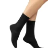 Bleu Foret Wool Socks Cotton Inside