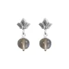 Bloodline Design Floret Gemstone Drop Earrings