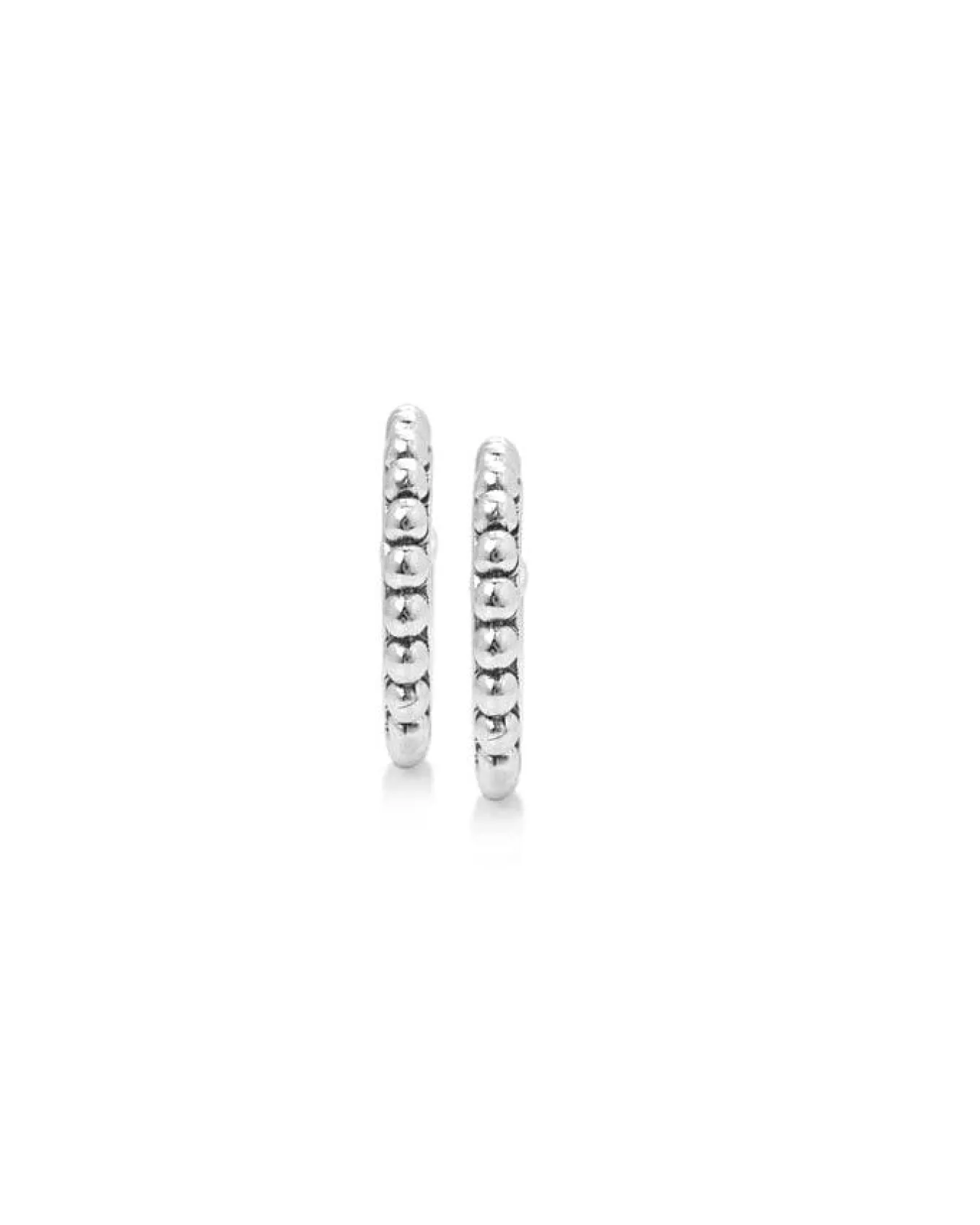 Bloodline Design Medium Beaded Hoop Earrings