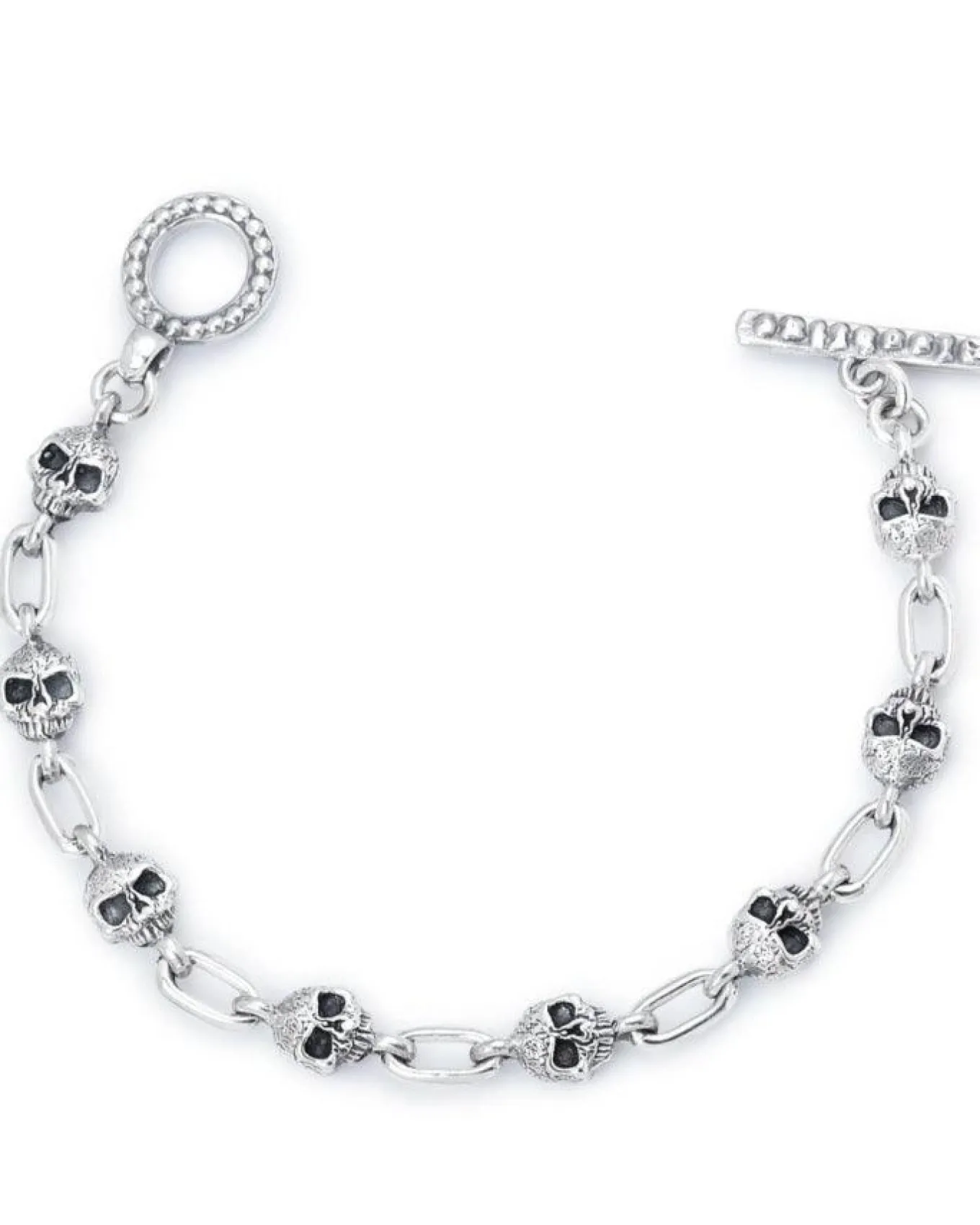 Bloodline Design Skull Link Bracelet