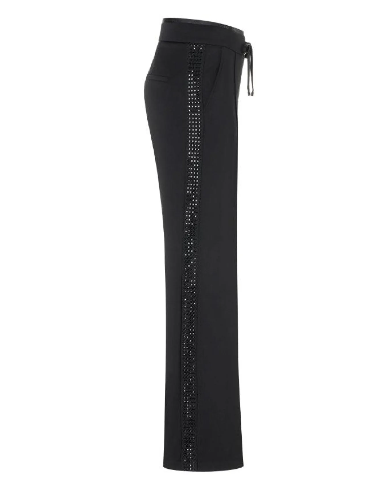 Cambio Ava Side Stud Sequin Stripe Pant