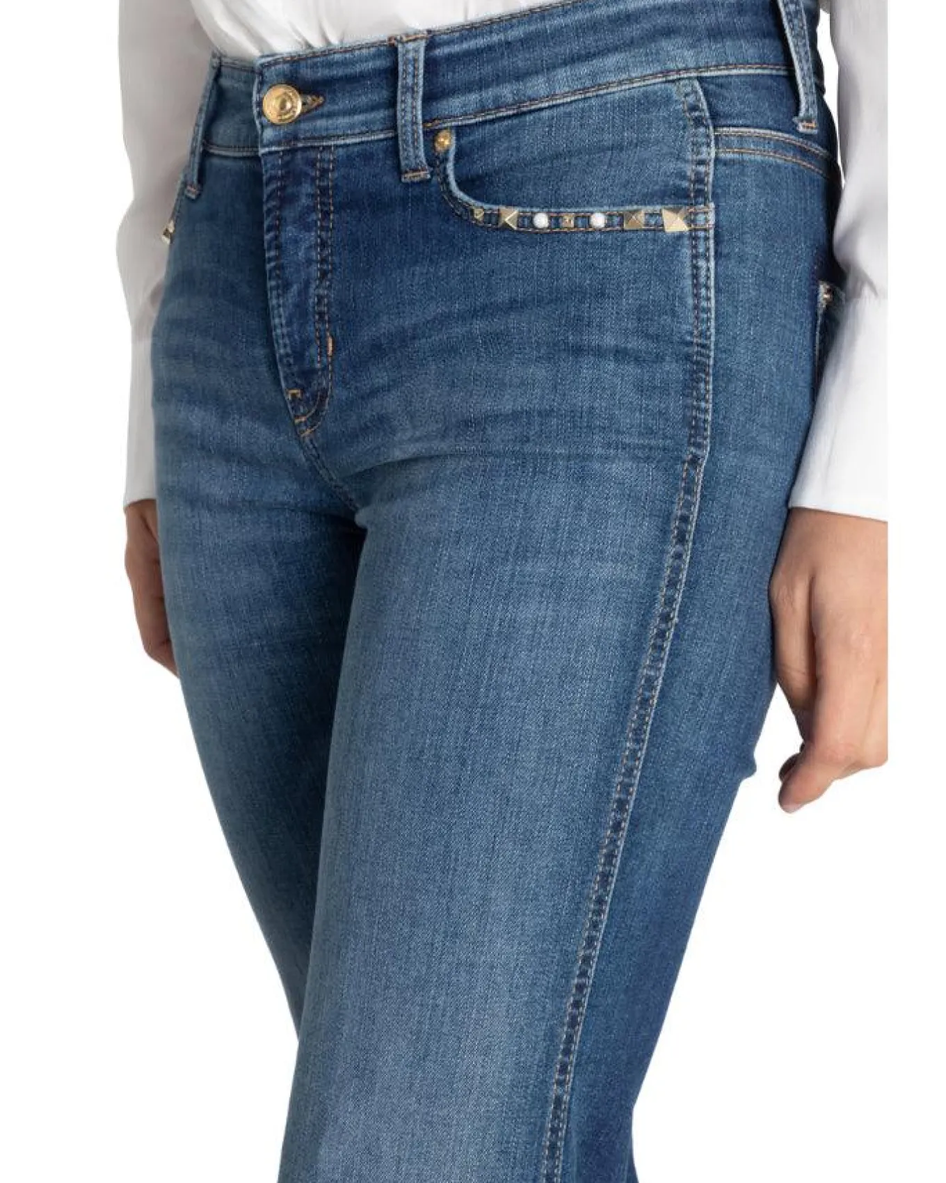 Cambio Francesca Pocket Detail Jeans