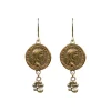 Coin Drop Dangle Earrings