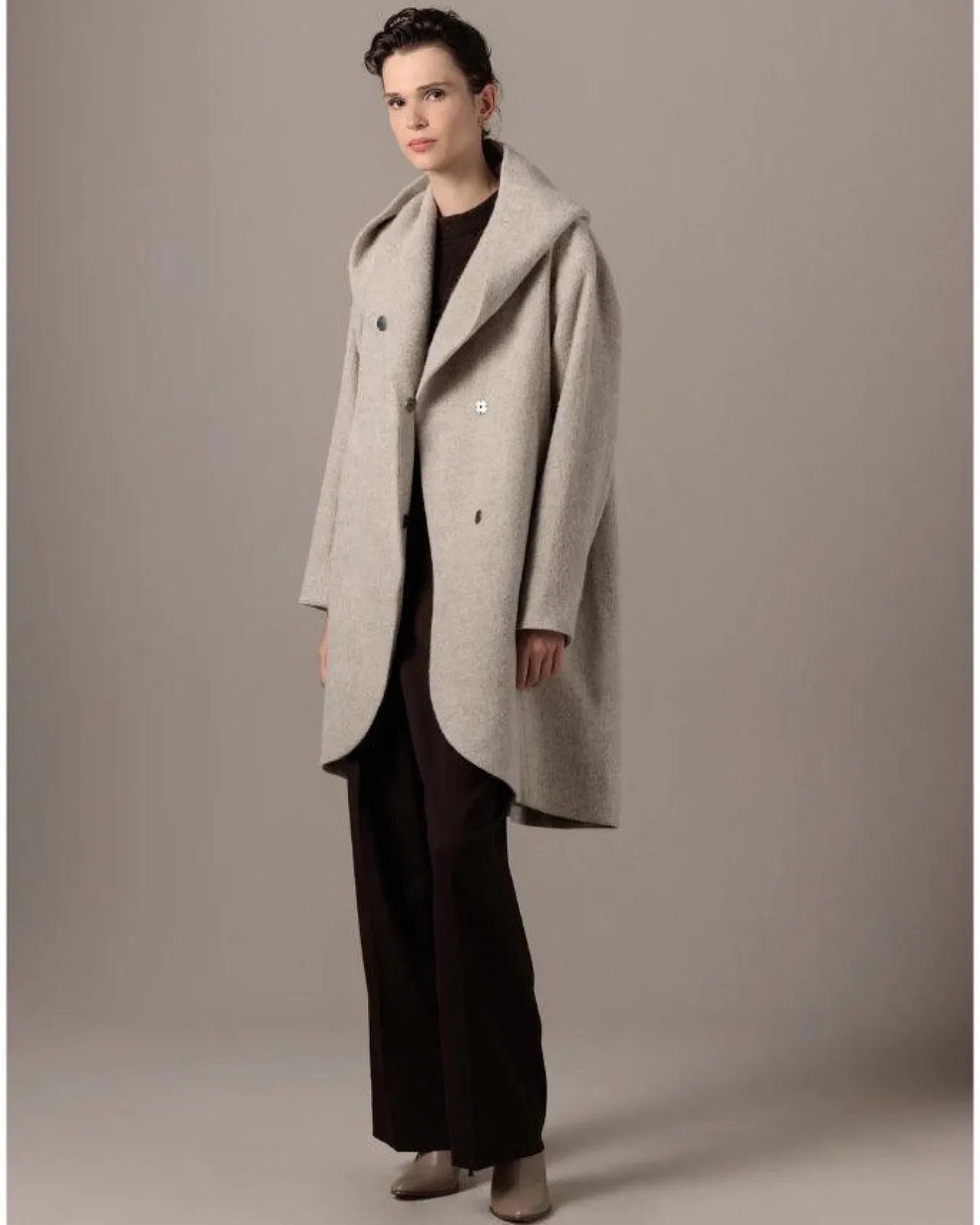 Cora Alpaca Cocoon Coat