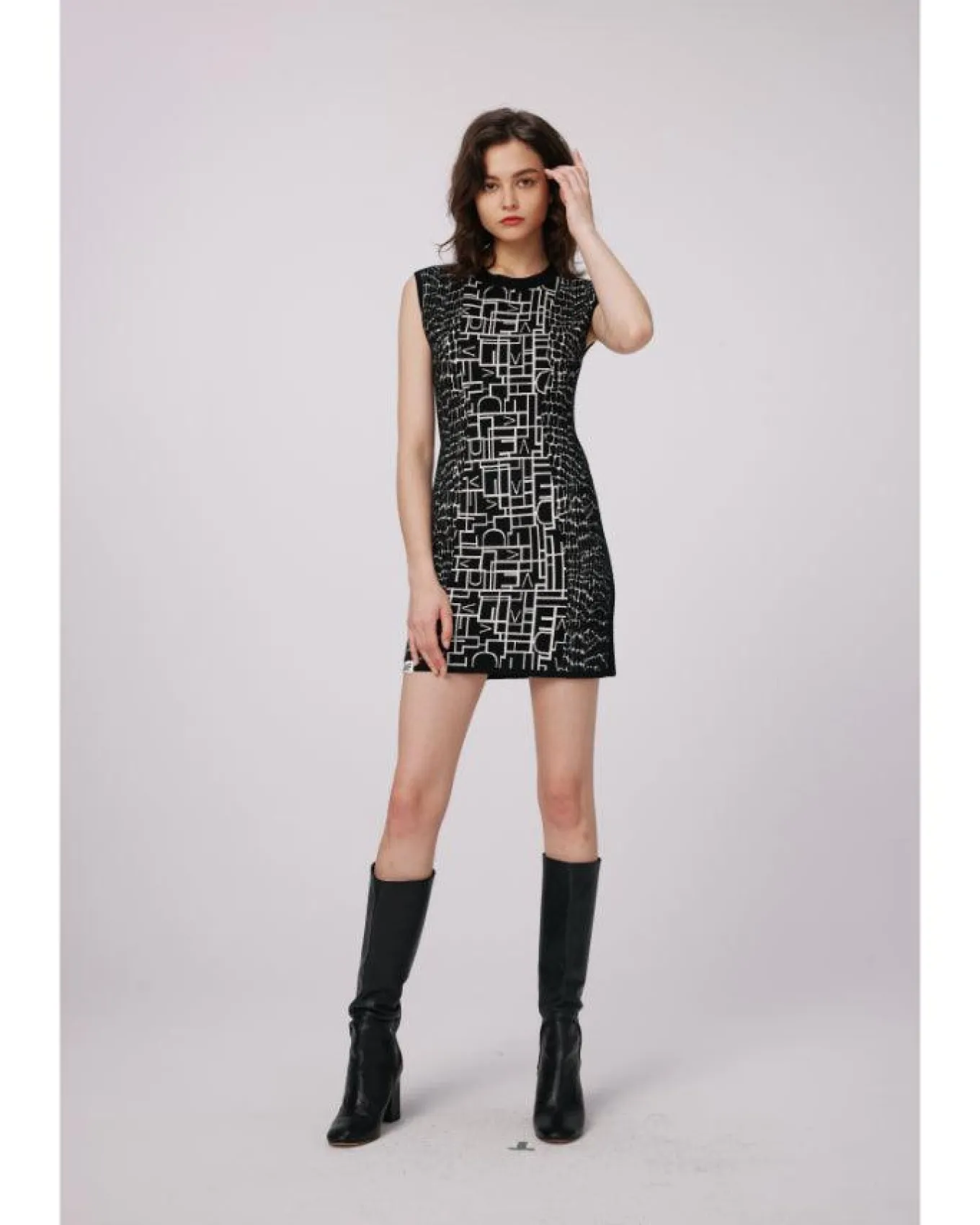 Diane Von Furstenberg Aviva Reversible Logo Mini Dress