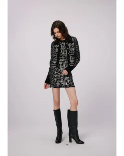 Diane Von Furstenberg Aviva Reversible Logo Mini Dress