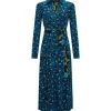 Diane Von Furstenberg Phoenix Reversible Mesh Wrap Dress