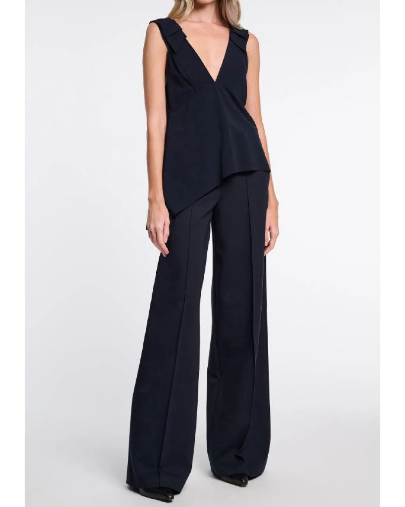 Dorothee Schumacher Emotional Essence Wid Leg Pants Dark Navy