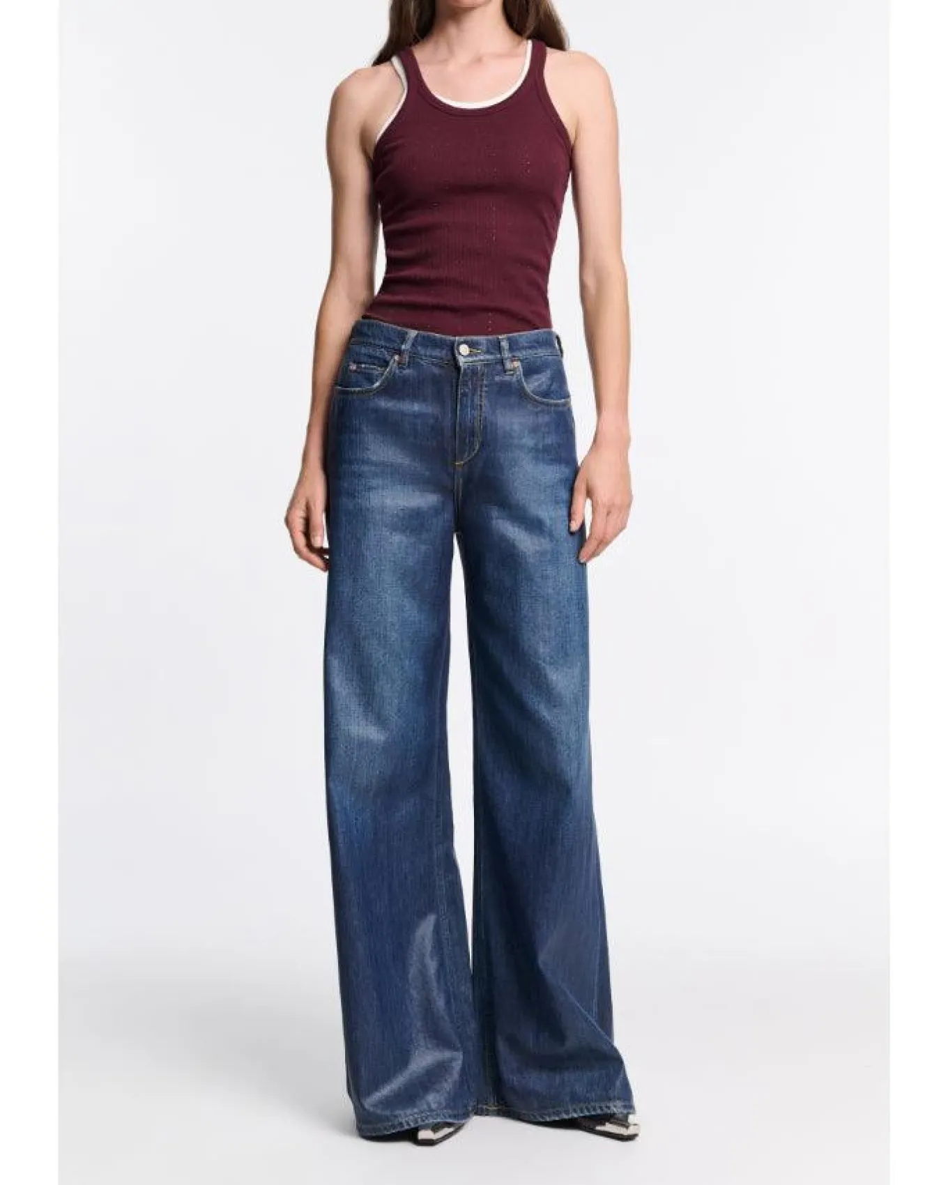 Dorothee Schumacher Simply Timeless Tank Top Burgundy