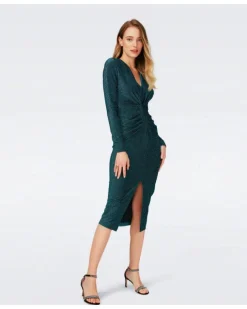 DVF Hades Metallic Dress