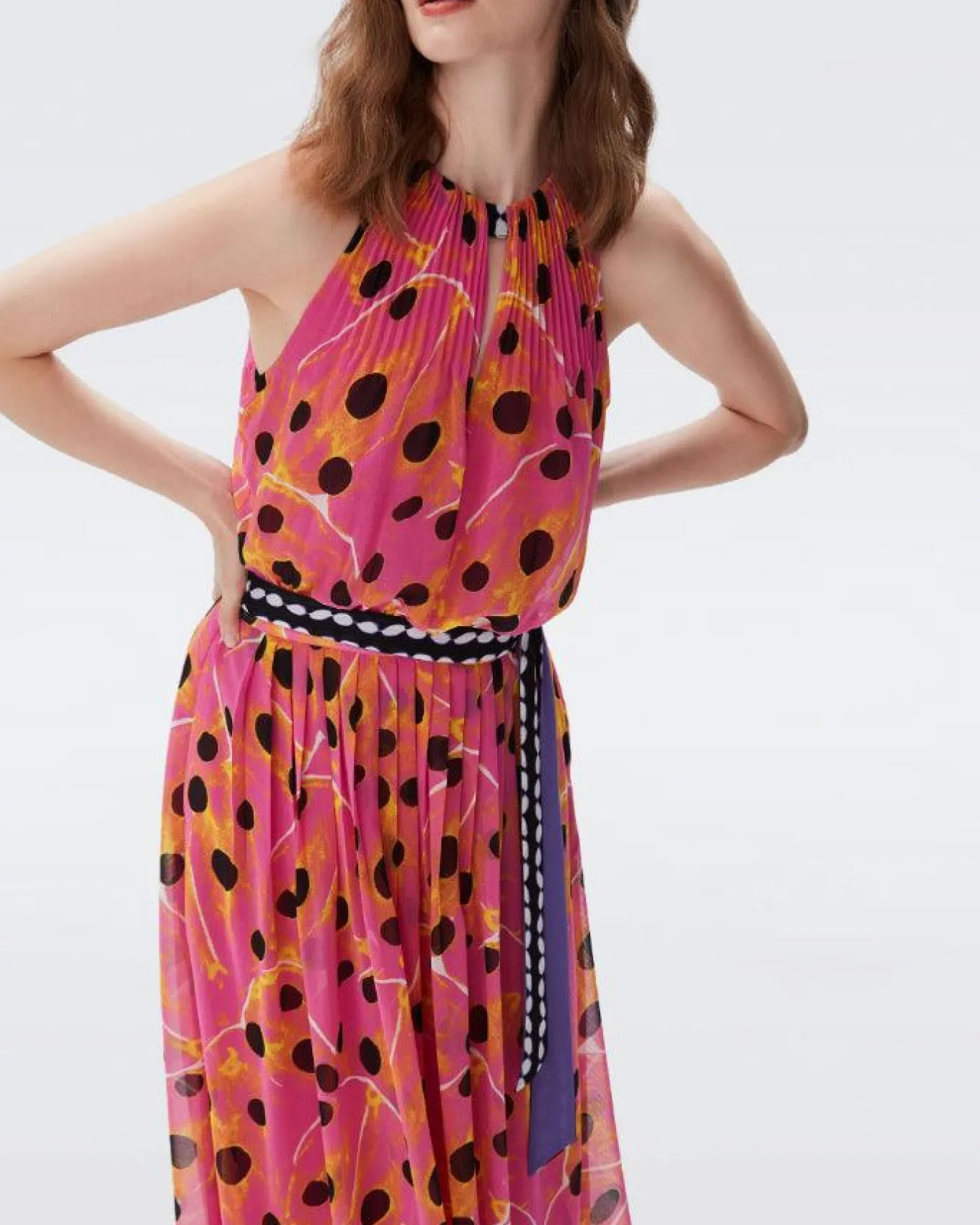DVF Miriam Dot Maxi Dress