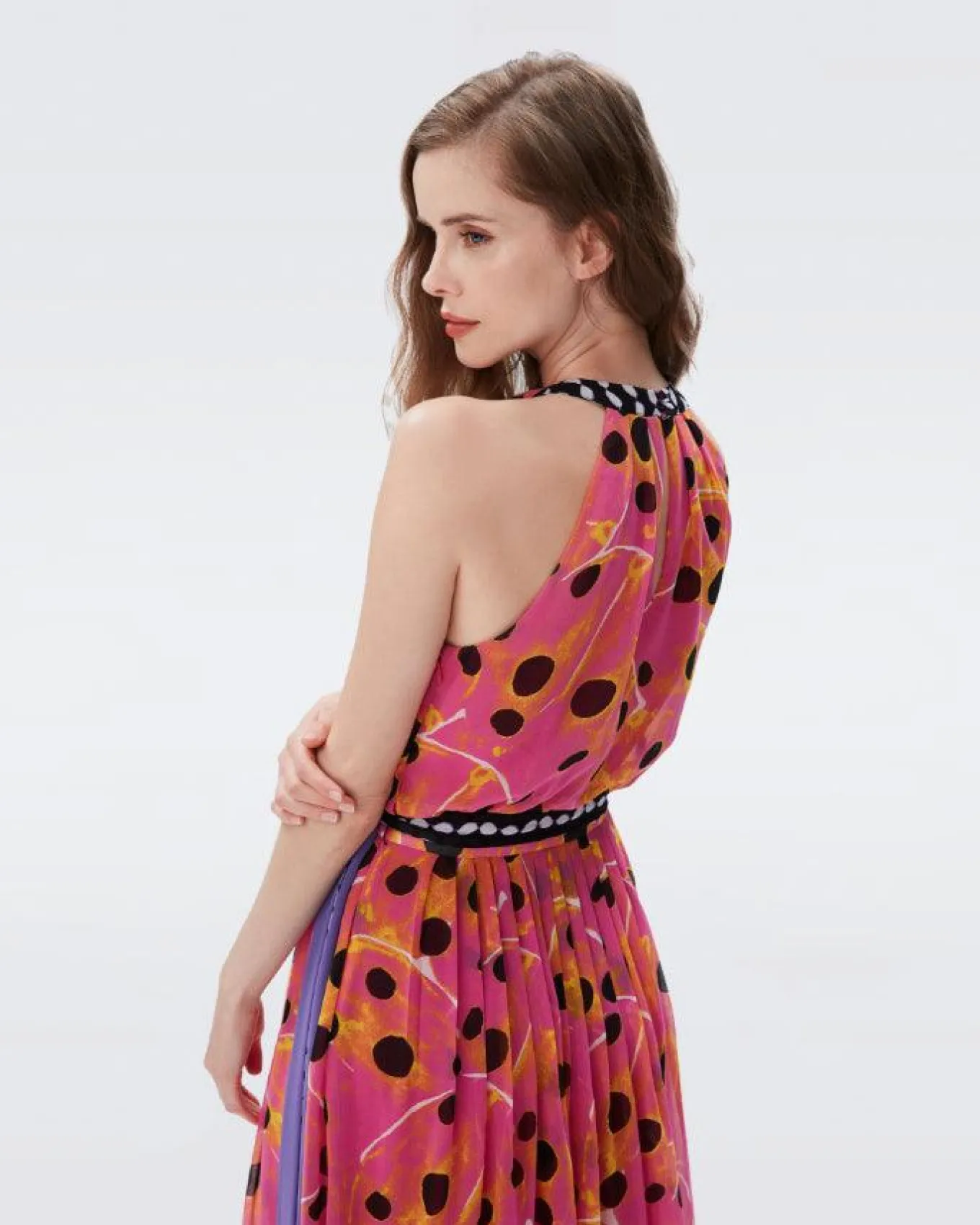 DVF Miriam Dot Maxi Dress