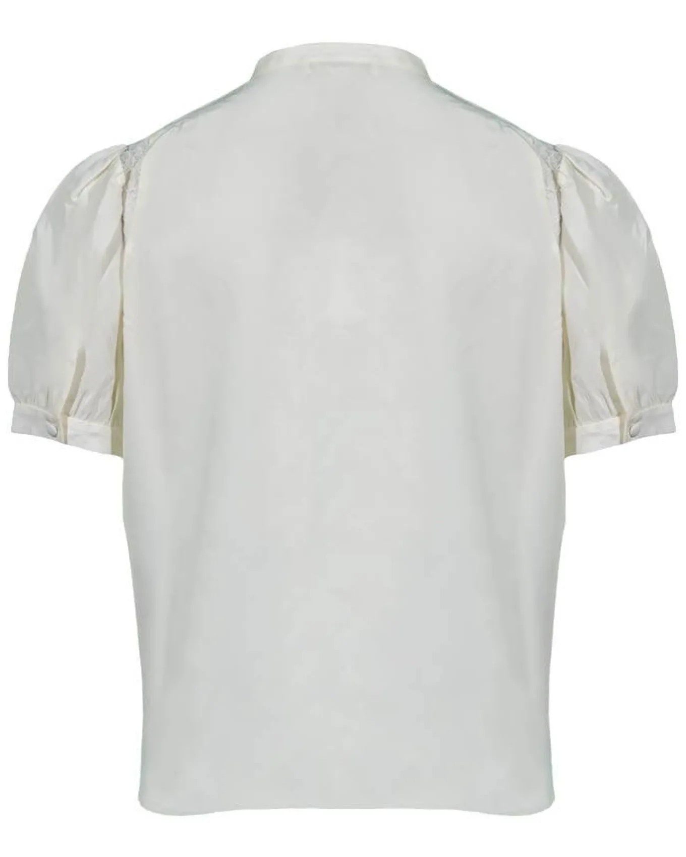 Frame Lace Shoulder Inset Blouse
