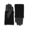 HiSO Leather Cashmere Combo Gloves