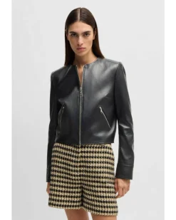 Hugo Boss Sadenita Leather Jacket