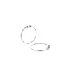 Icon Hoops Small Rhodium
