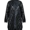 Ilse Jacobsen Glossy Long Quilted Jacket