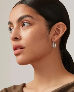 Jenny Bird Colette Hoops Silver Small