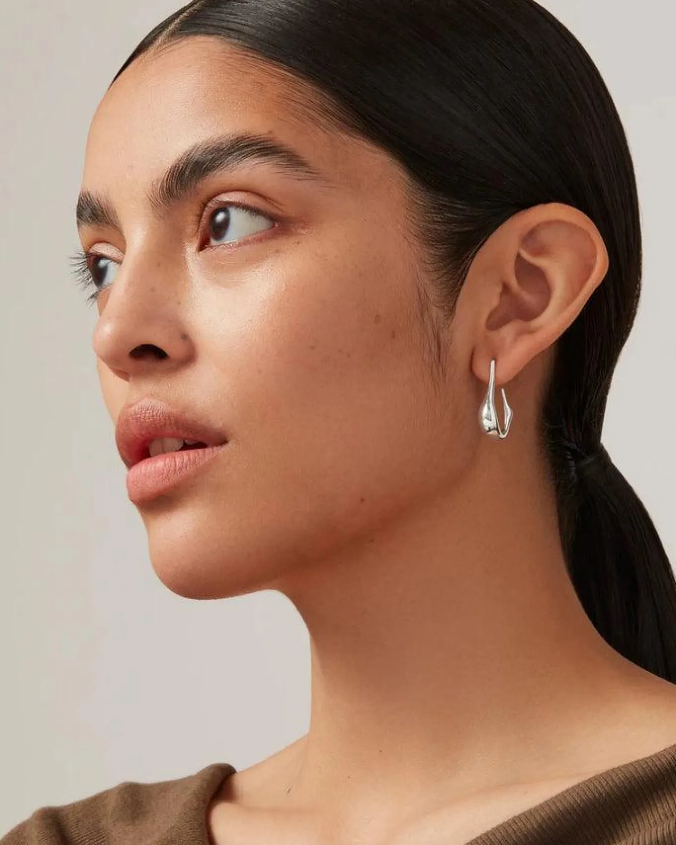 Jenny Bird Colette Hoops Silver Small