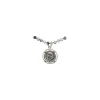 Karyn Chopik Agate Bead Roman Coin Necklace