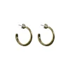 Karyn Chopik Bronze Grecian Twist Hoop Earrings