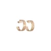 Karyn Chopik Gold Textured Grecian Hoop Earrings