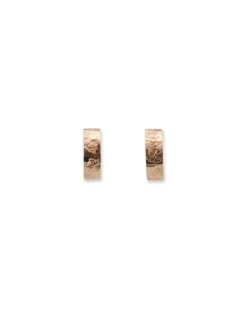 Karyn Chopik Gold Textured Grecian Hoop Earrings