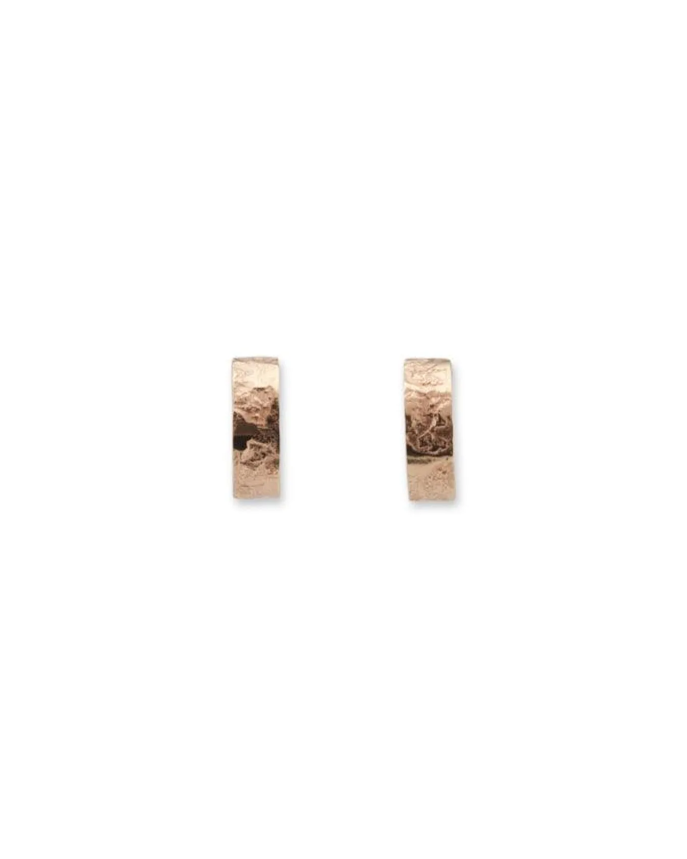 Karyn Chopik Gold Textured Grecian Hoop Earrings