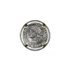 Karyn Chopik Silver Loop and Coin Pin