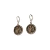 Karyn Chopik Venus Currency Earrings Bronze