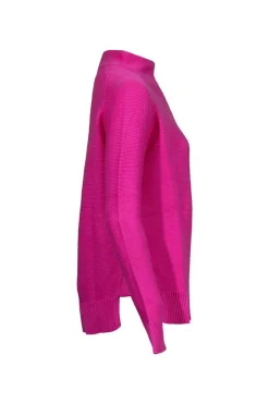 Kinross Cashmere Garter Funnel Neck Pullover
