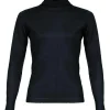 Kinross Cashmere Seamed Funnel Neck Pullover