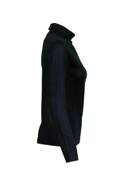 Kinross Cashmere Seamed Funnel Neck Pullover