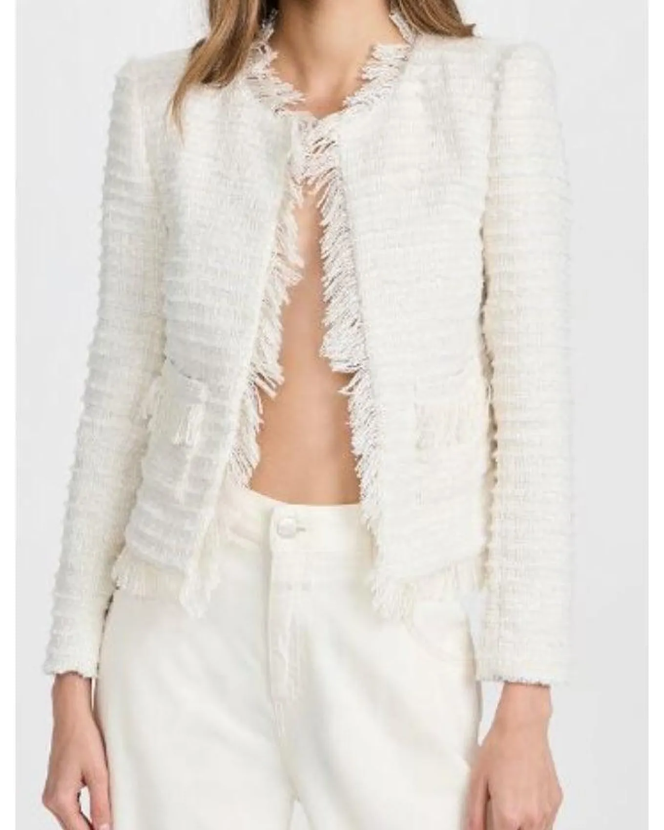 L'Agence Angelina Tweed Blazer