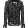 L'Agence Azure Knit Cardigan Blazer