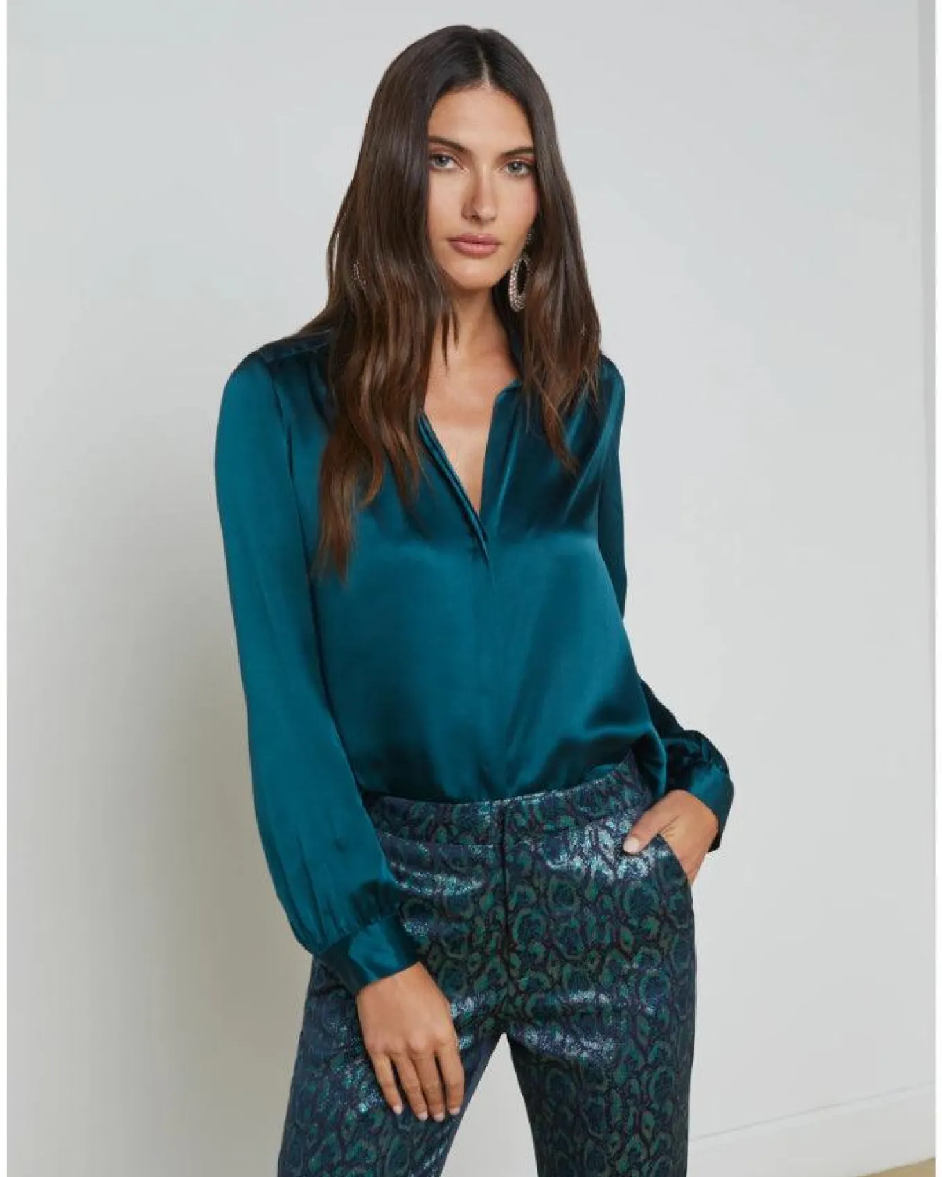 L'Agence Bianca Silk Blouse