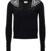 L'Agence Cesca Crystal Heart Pullover