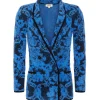 L'Agence Eileen Jacquard Knit Blazer