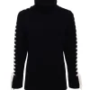 L'Agence Nola Lace Up Turtleneck