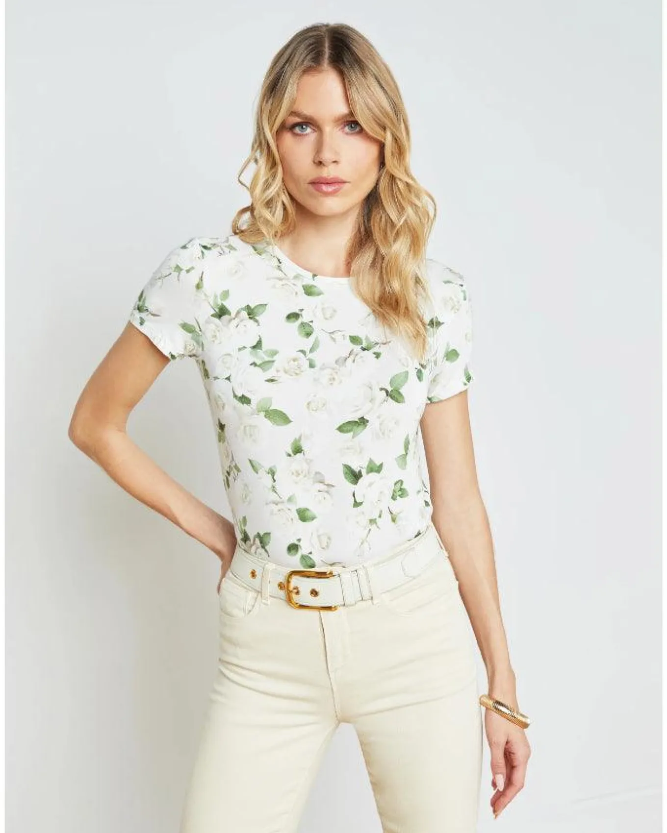 L'Agence Resse Soft Floral Tee