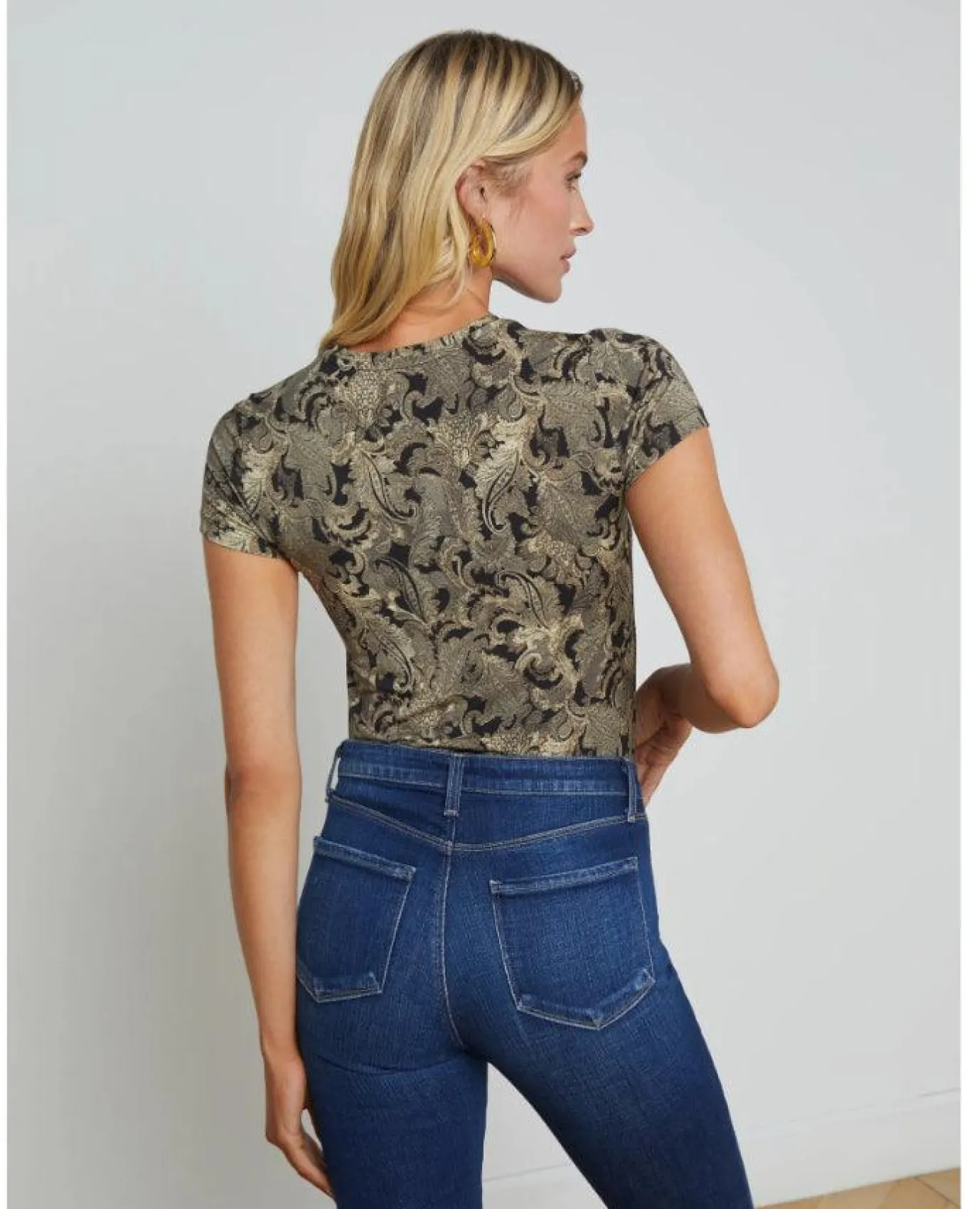 L'Agence Ressi Bold Paisley Tee
