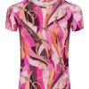 L'Agence Ressi Pink Buckle Swirl Tee