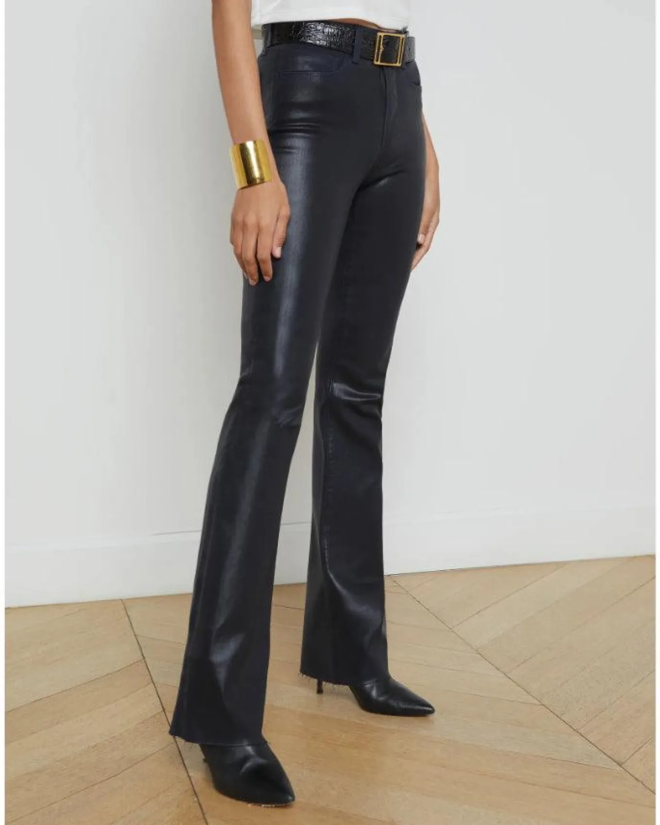 L'Agence Ruth Coated Straight Leg Jean
