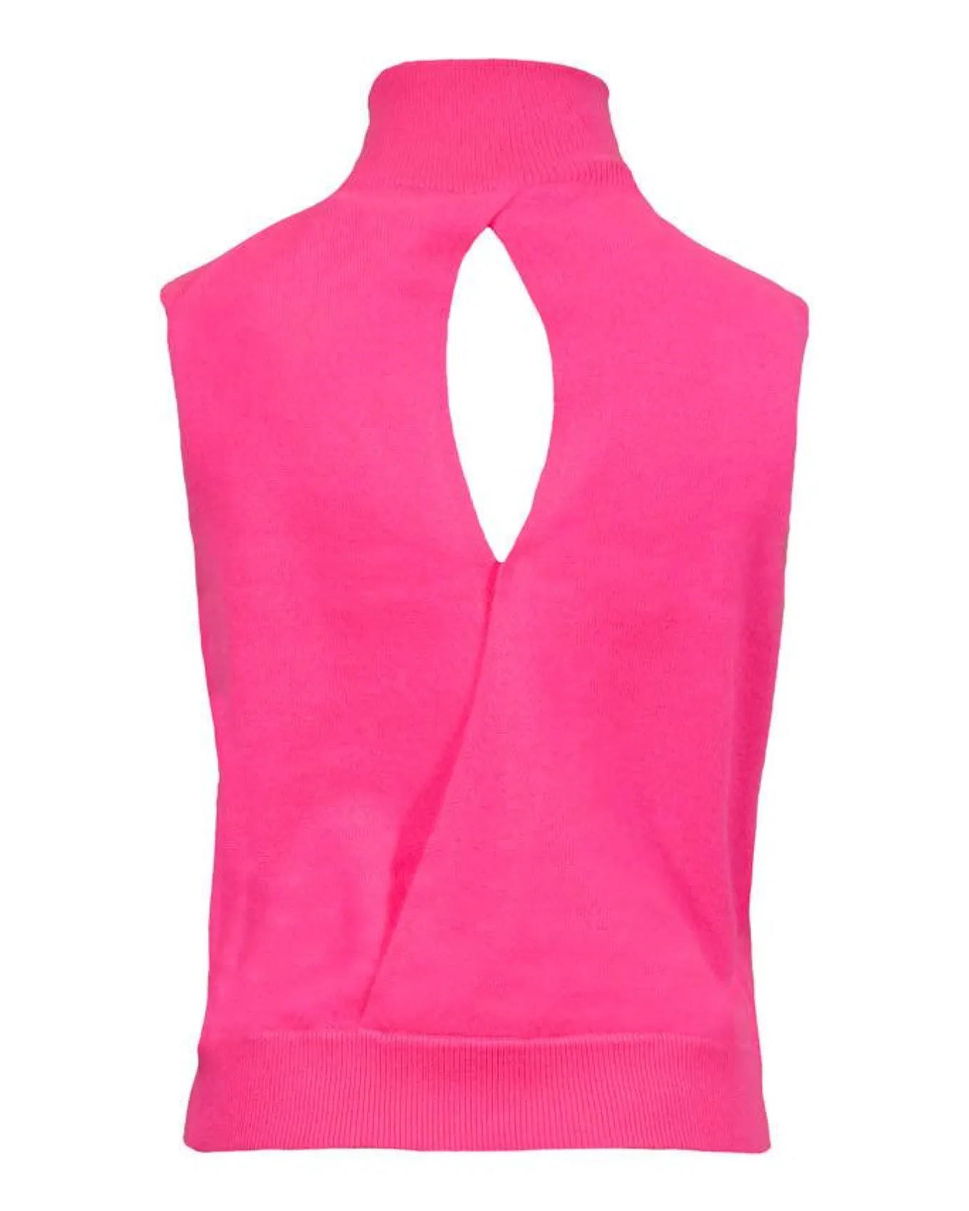 Lawrence Cashmere Turtleneck Tank Top