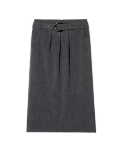 Luisa Cerano Cashmere Blend Belted Skirt